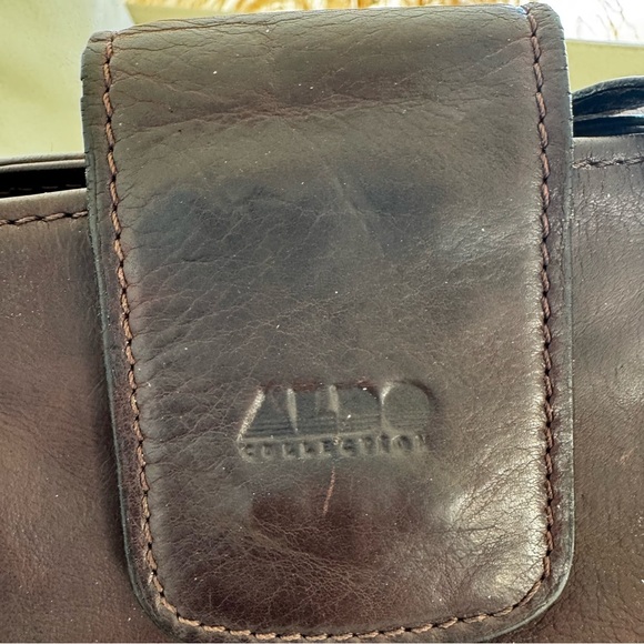 ALDO Collection Vintage Brown Genuine Leather Tote Bag - Picture 5 of 12